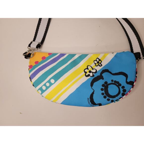 Brighton TL Multi-Color Graffiti Love Half Moon Crossbody‎ Bag - Picture 4 of 7